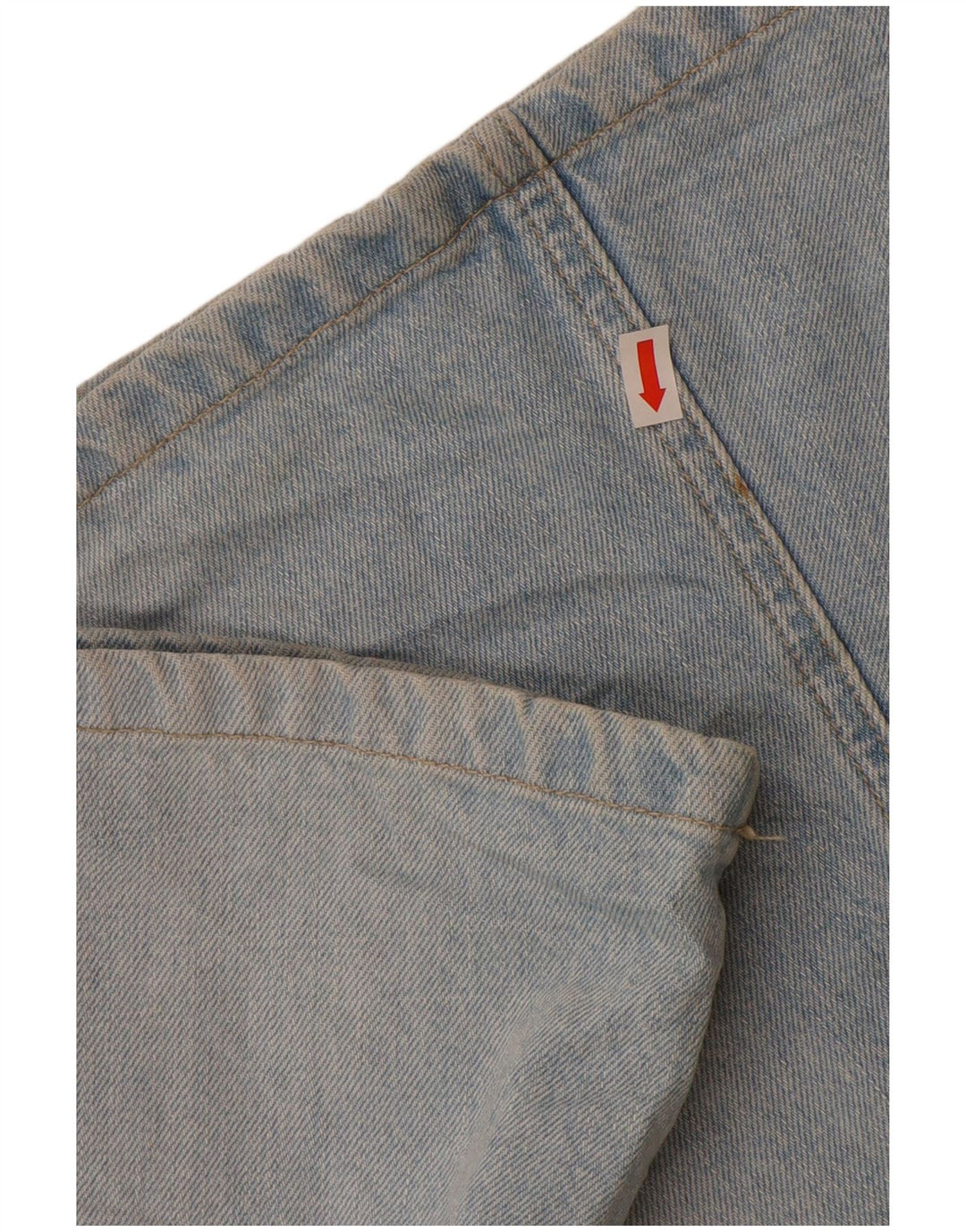 TOMMY HILFIGER Fusta de denim cu talie înaltă pentru femei US 10 mare W30 bumbac albastru