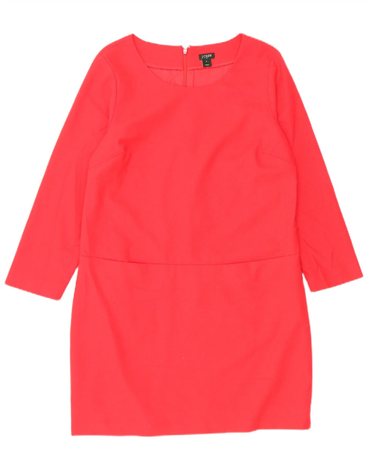 Rochie schimbătoare pentru femei J. Crew cu mâneci 3/4 US 8 Lână roșie medie