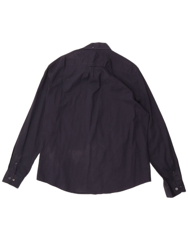 Cămașă pentru bărbați Penguin 2XL din bumbac bleumarin