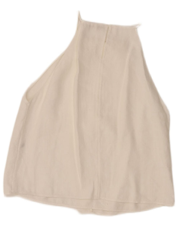 Massimo Dutti Femei Halter Top UK 6 XS Alb