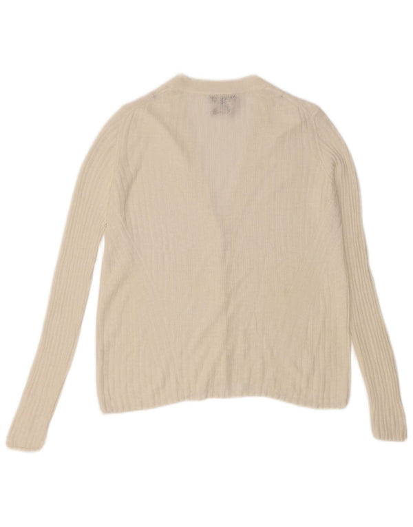 Pulover cardigan Massimo Dutti pentru femei UK 10 Small White In