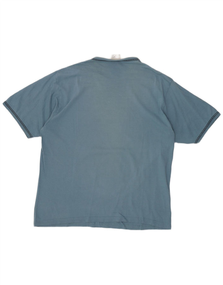 Tricou grafic pentru bărbați NIKE Top UK 39/41 Medium Blue Bumbac