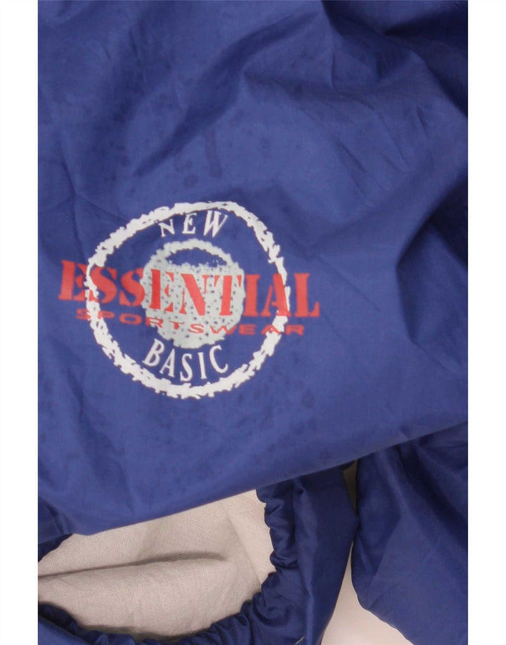Jachetă de ploaie cu glugă Essential pentru bărbați, UK 40, mare, albastră, poliamidă