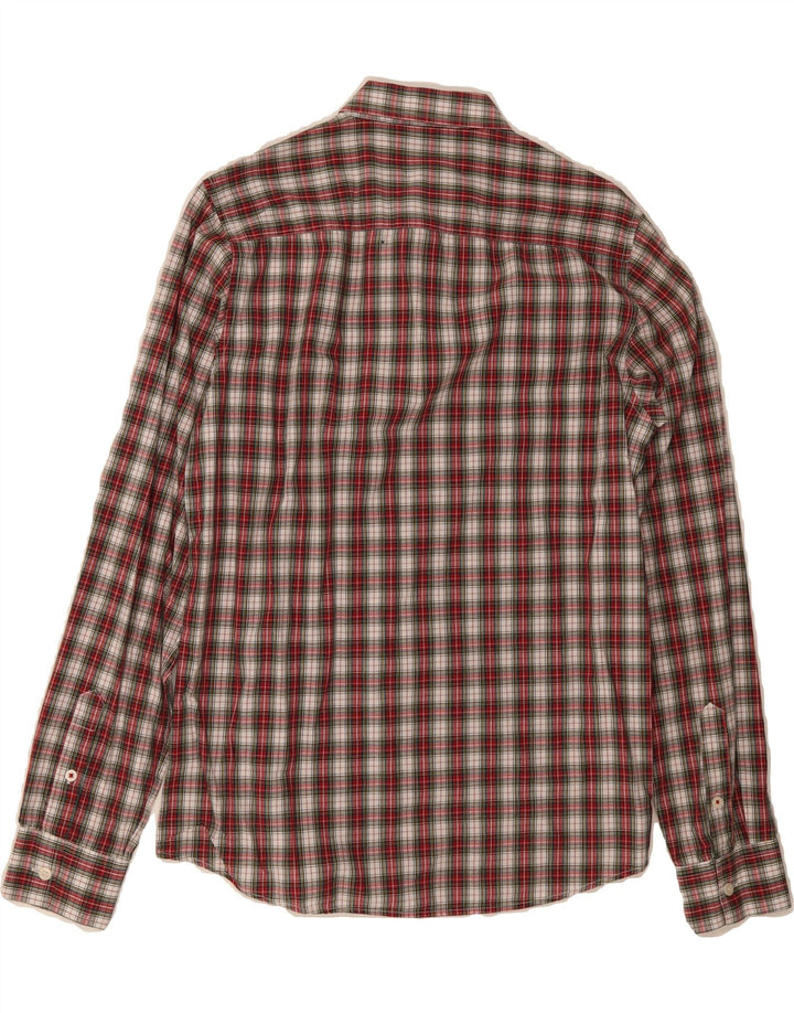 RIFLE Mens Shirt Medium Red Check Cotton Vintage Rifle and Second-Hand Rifle from Messina Hembry 