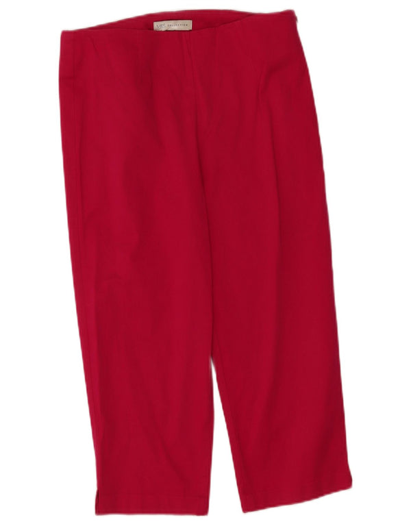 Pantaloni capri drepti pentru femei Marks & Spencer UK 10 Small W30 L19 roz