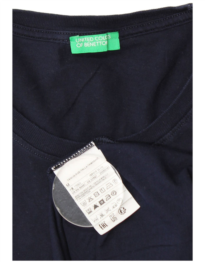 Tricou pentru bărbați Benetton Top Mediu Bleumarin Bumbac