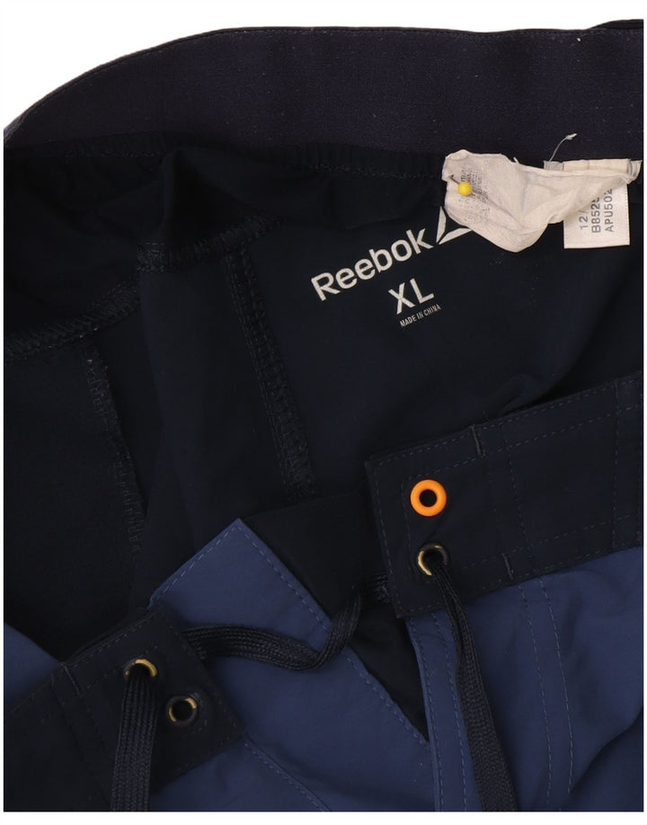 Pantaloni scurți de înot Reebok pentru bărbați, XL, bleumarin, poliester color bloc