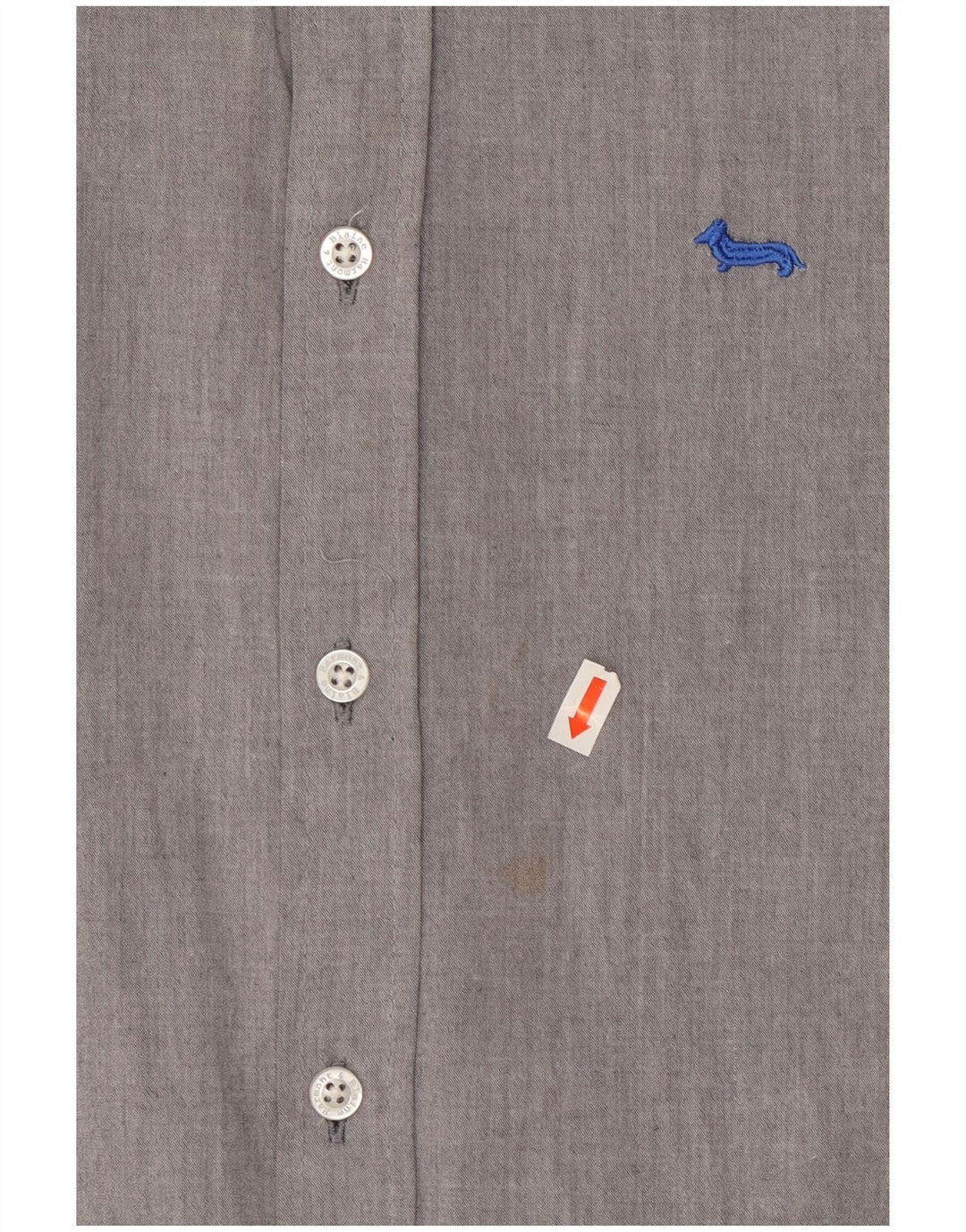 Cămașă Slim Fit pentru bărbați HARMONT & BLAINE, bumbac gri mic