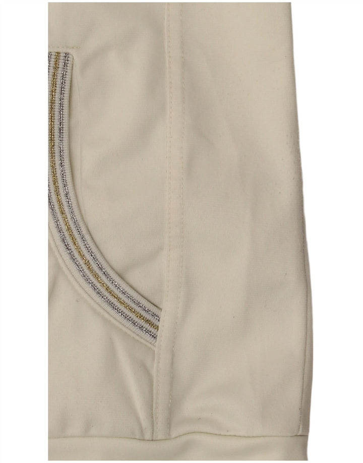 Jachetă de top pentru trening pentru femei Champion Easy Fit UK 14 Medium Off White