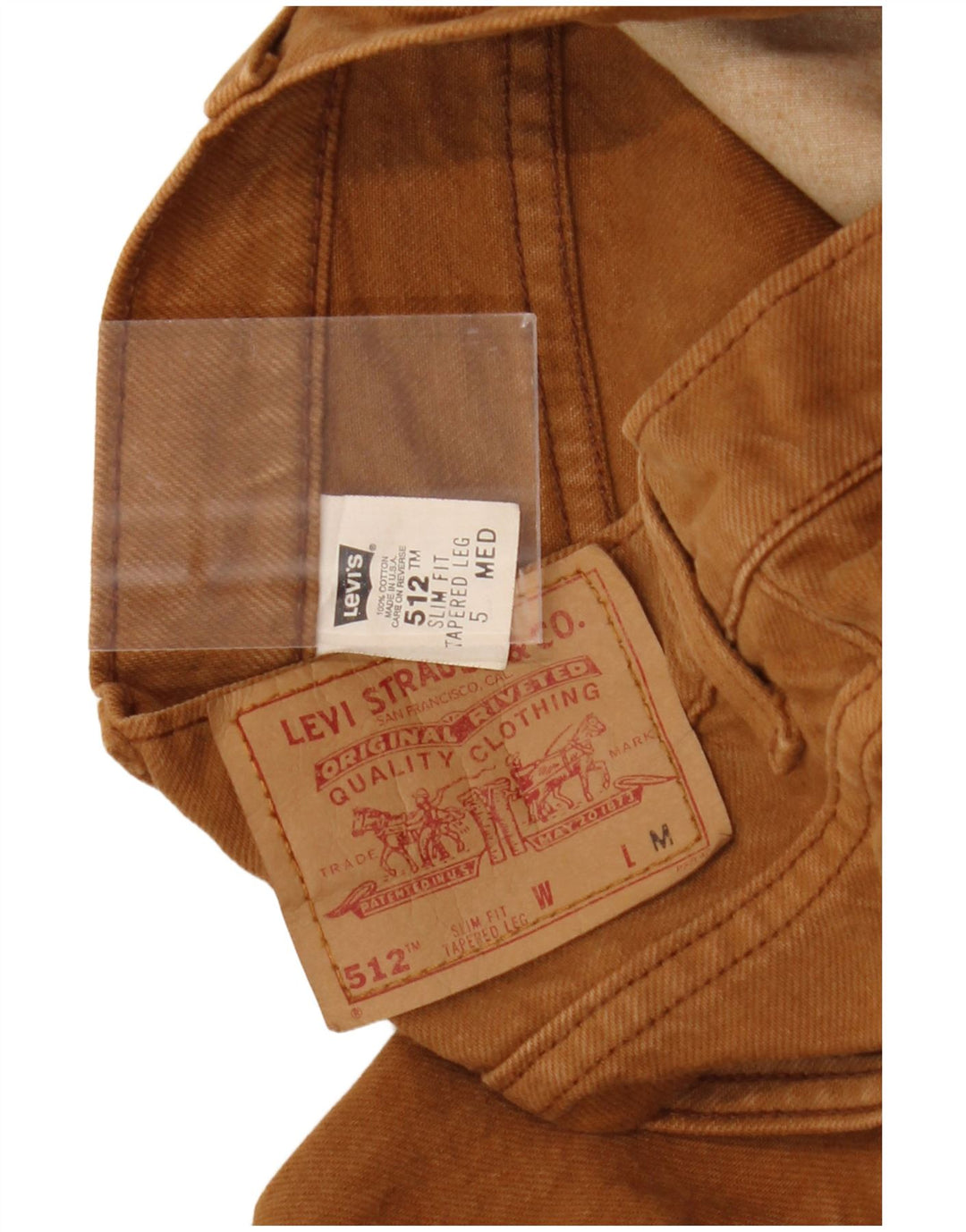 Blugi conici 512 subțiri pentru femei LEVI'S, L28 L30, bumbac maro