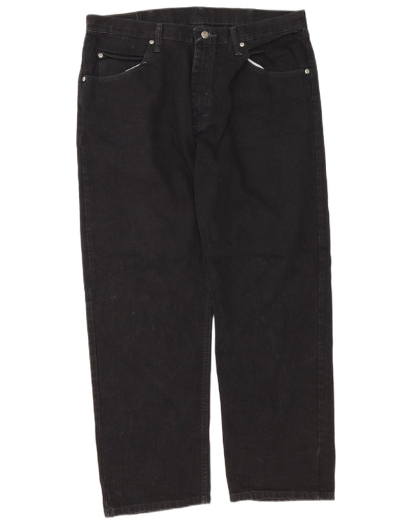 Pantaloni casual pentru bărbați Wrangler, cu croiala relaxată, W36 L29, bumbac negru