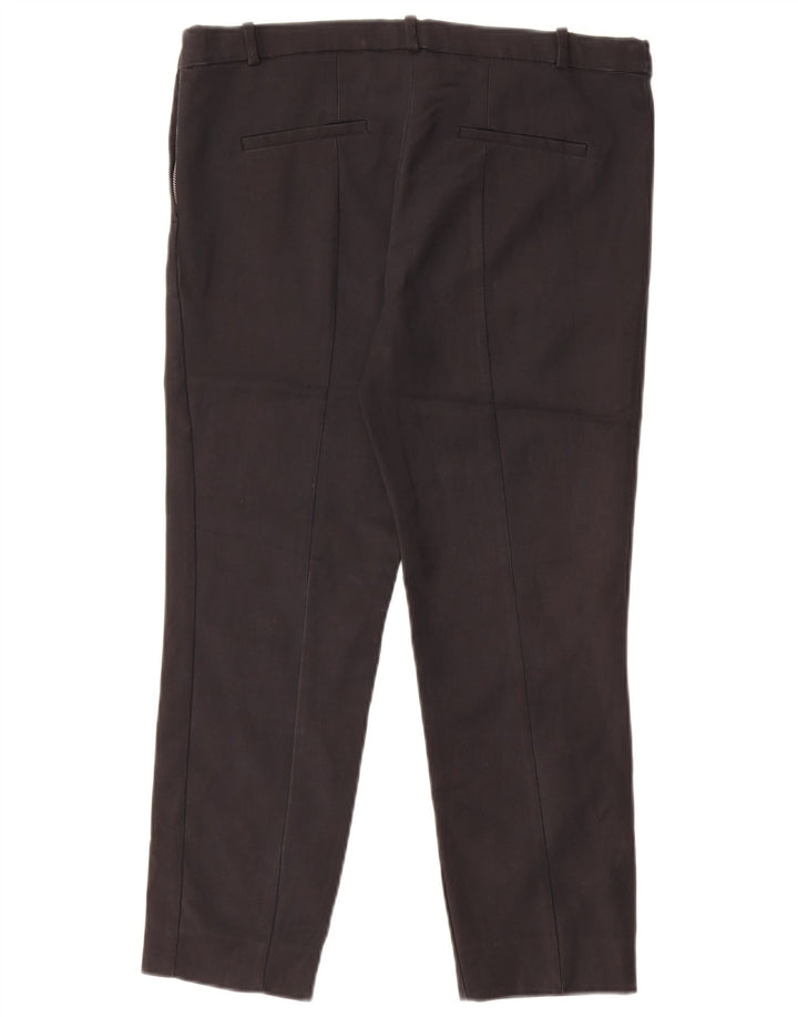 Pantaloni tăiați pentru femei Zara, mari, L34 L24, negri