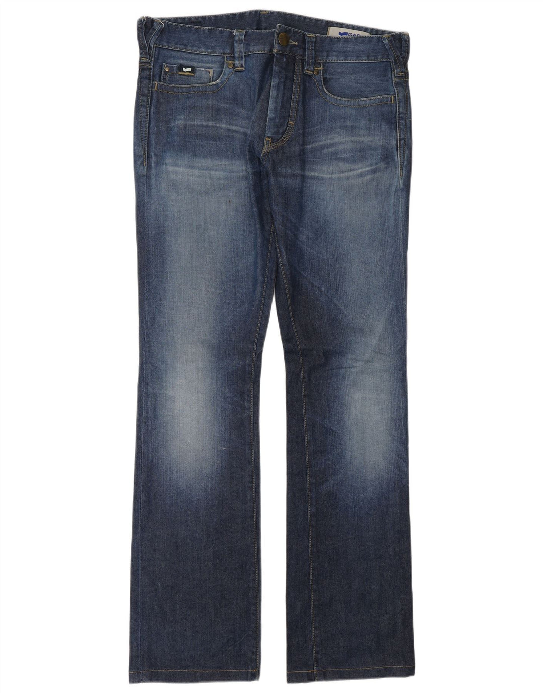 Blugi pentru bărbați Gas Bootcut W33 L34 Bumbac albastru
