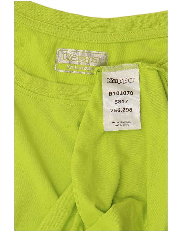 Tricou Bărbați Kappa Top 2XL Bumbac Verde