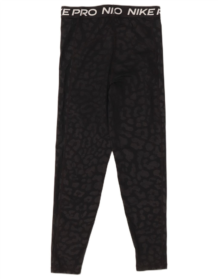 Leggings Nike Graphic Capri pentru femei Marea Britanie 8 Poliester cu imprimeu animal negru mic