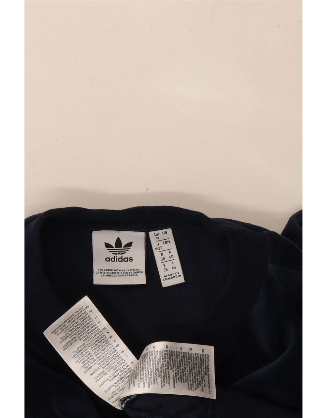 Pulover cu grafic supradimensionat ADIDAS pentru femei UK 12 Medium Bleumarin