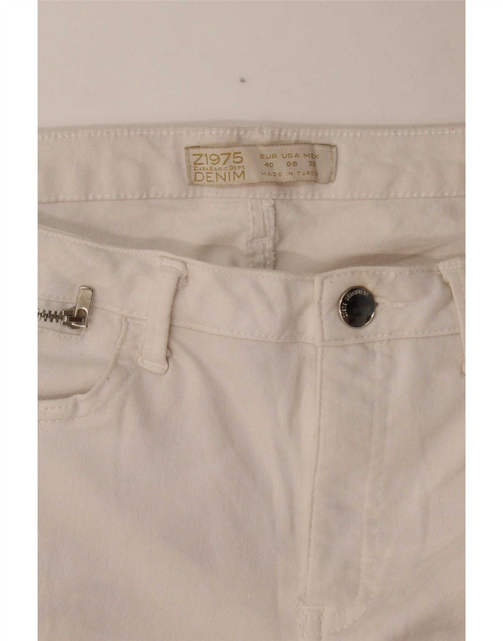 Blugi skinny dama Zara EU 40 Medium W30 L28 Alb