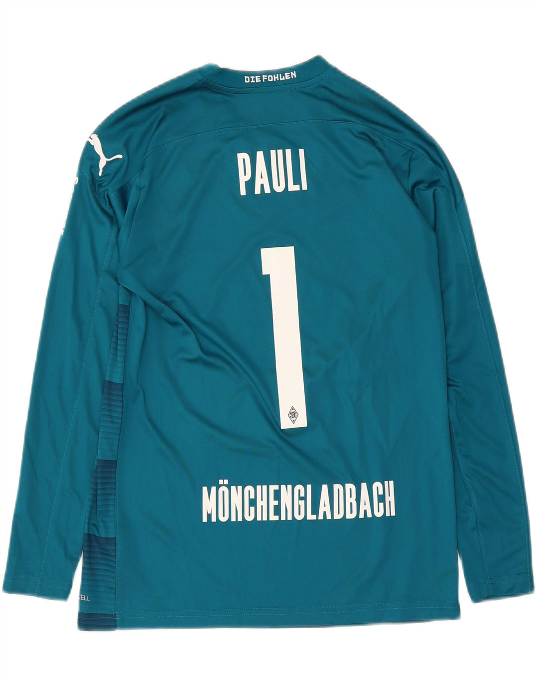 Puma Boys BVB Dortmund Top grafic cu mânecă lungă 13-14 ani albastru geometric