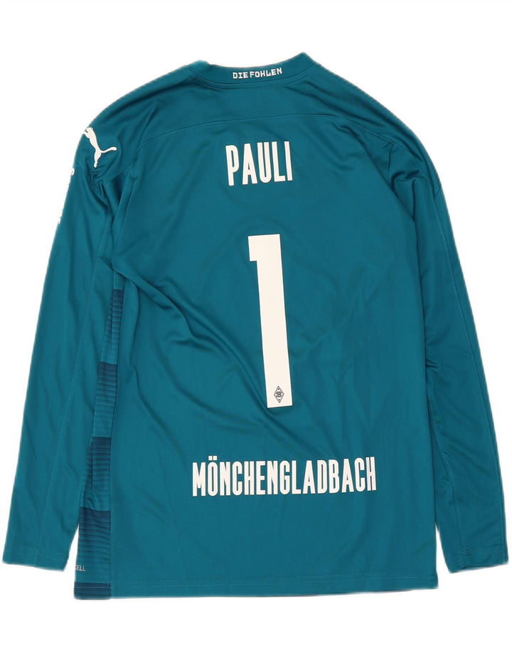 Puma Boys BVB Dortmund Top grafic cu mânecă lungă 13-14 ani albastru geometric