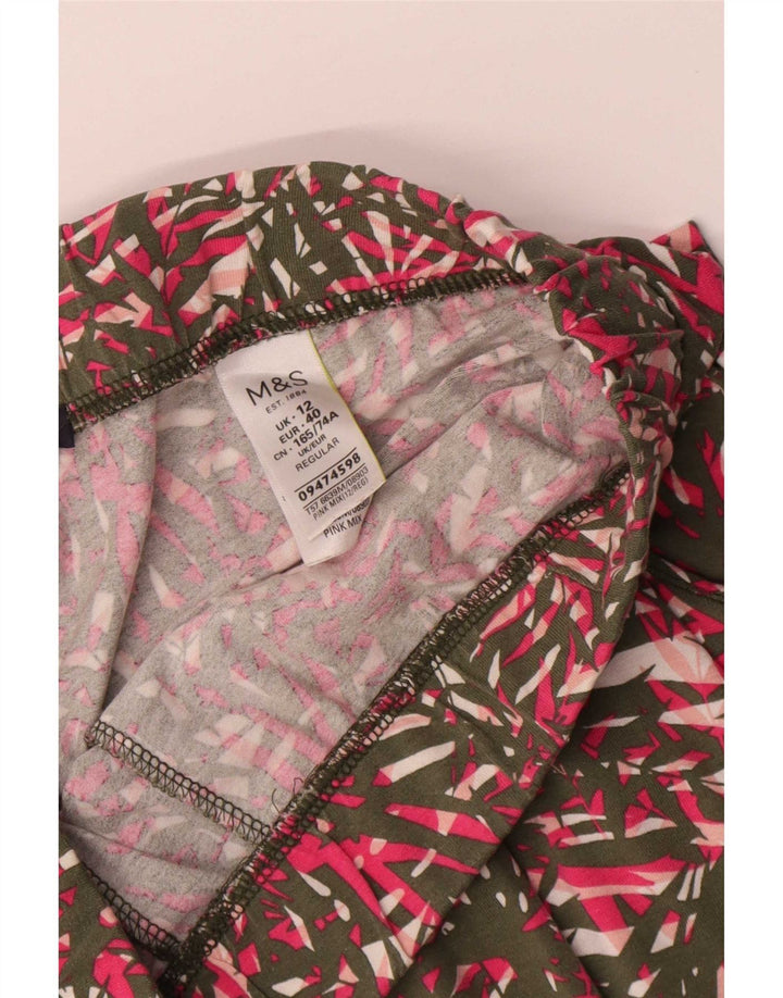 Leggings pentru femei Marks & Spencer UK 12 Medium Multicolor Floral Viscose