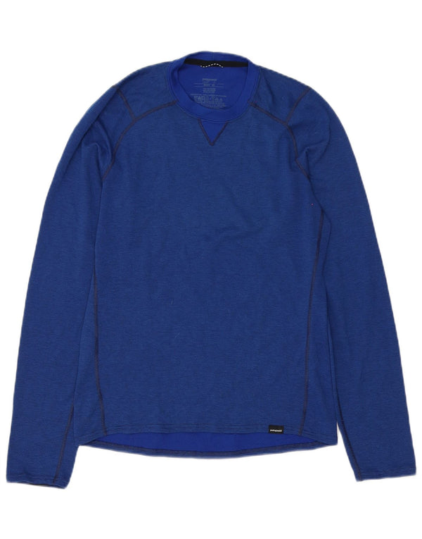 Patagonia Mens Regular Fit Top cu mânecă lungă XS Blue Poliester