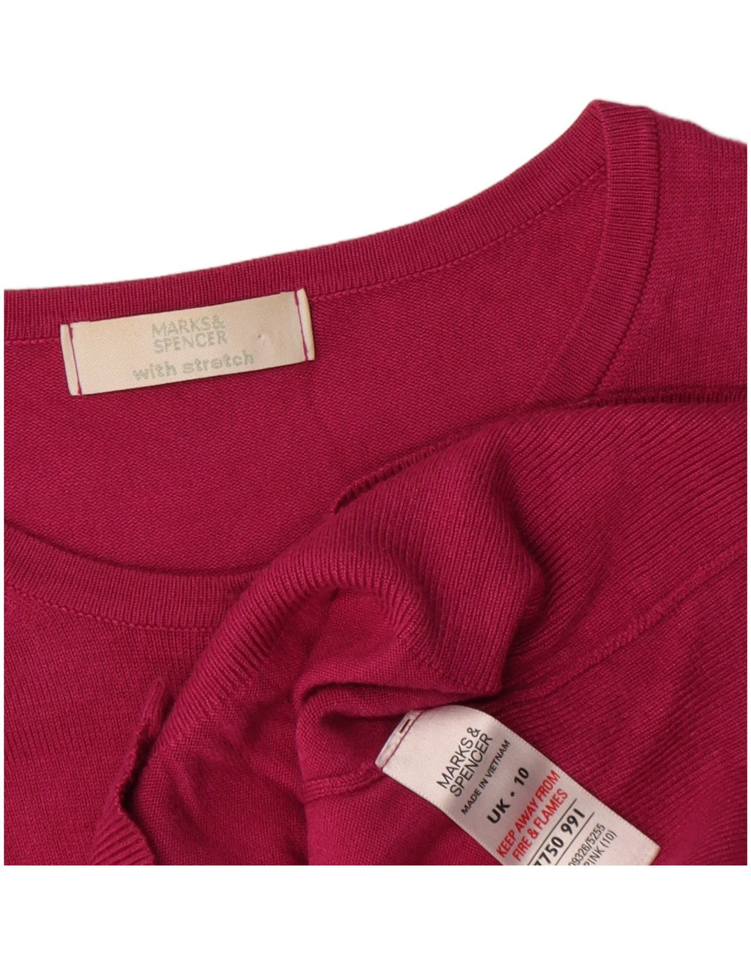 Pulover cardigan pentru femei Marks & Spencer UK 10 mic roz viscoză