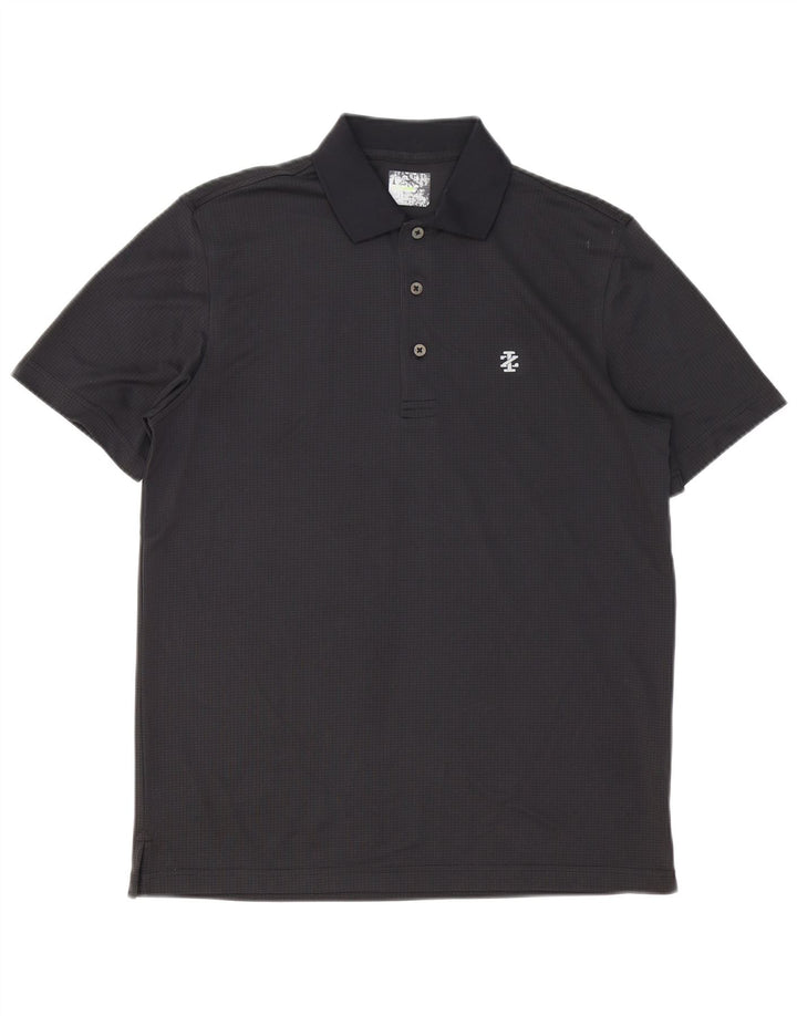Tricou polo pentru bărbați IZOD Poliester negru mic