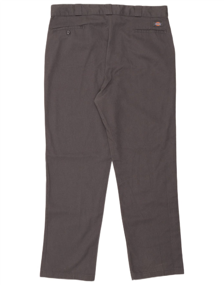 Pantaloni chino drepți pentru bărbați Dickies L40 L34 poliester gri