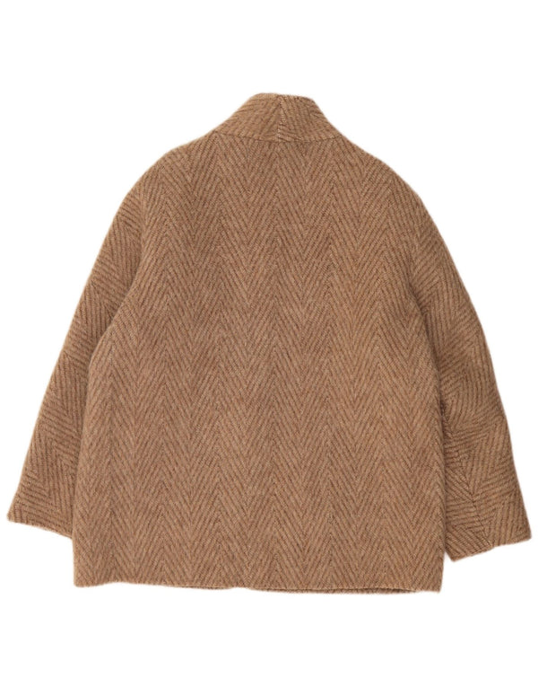 Pardesiu pentru femei VINTAGE UK 18 XL Bej Chevron