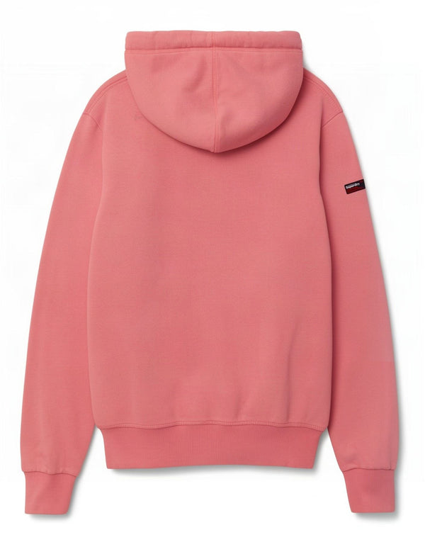 Pulover supradimensionat cu glugă cu grafic Superdry pentru femei UK 6 XS bumbac roz