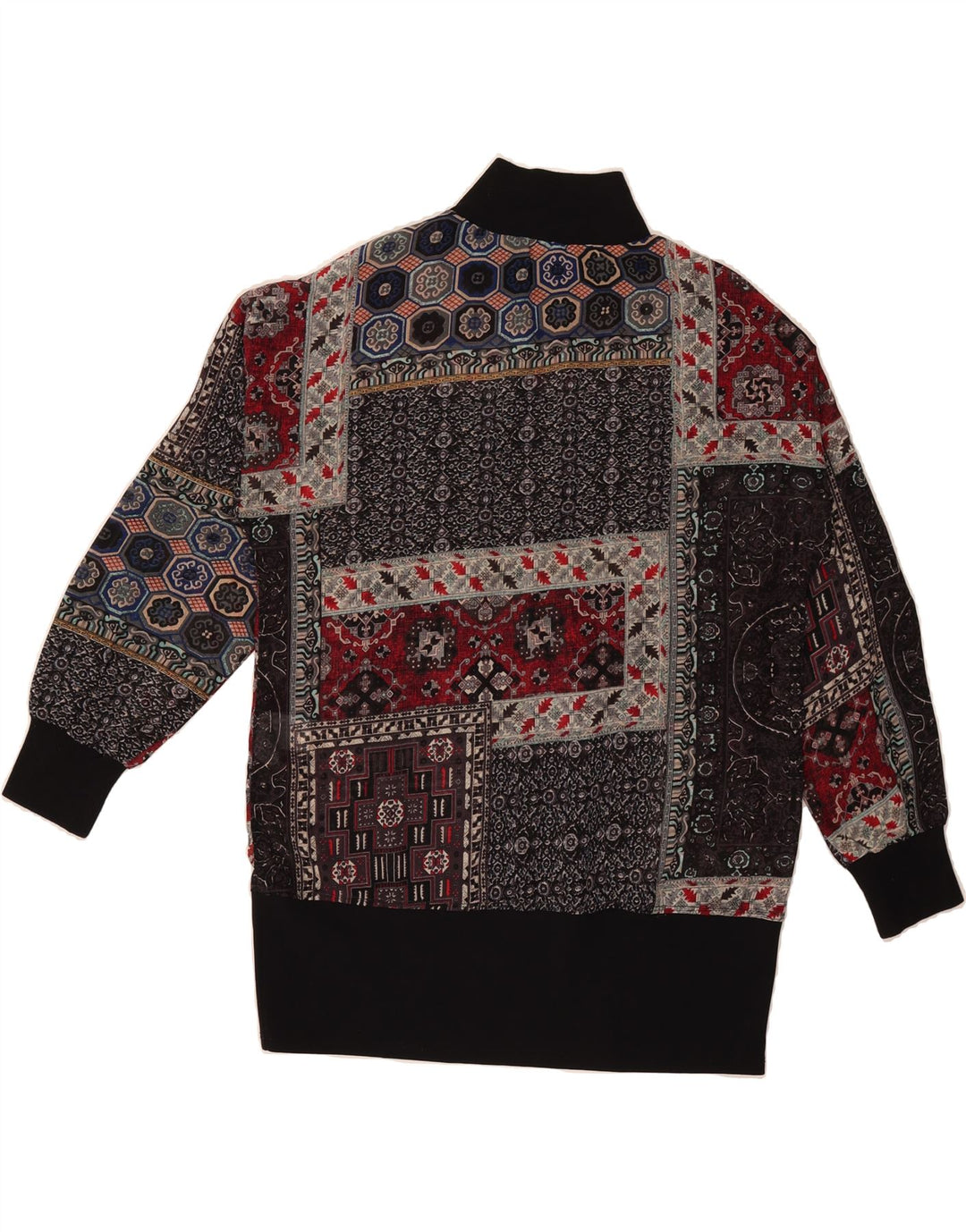 VINTAGE Womens Turtle Neck Jumper Sweater UK 16 Large Multicoloured Vintage Vintage and Second-Hand Vintage from Messina Hembry 