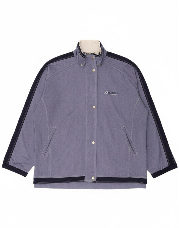 Jachetă de trening supradimensionată pentru femei Diadora UK 18 XL Albastru Colorblock