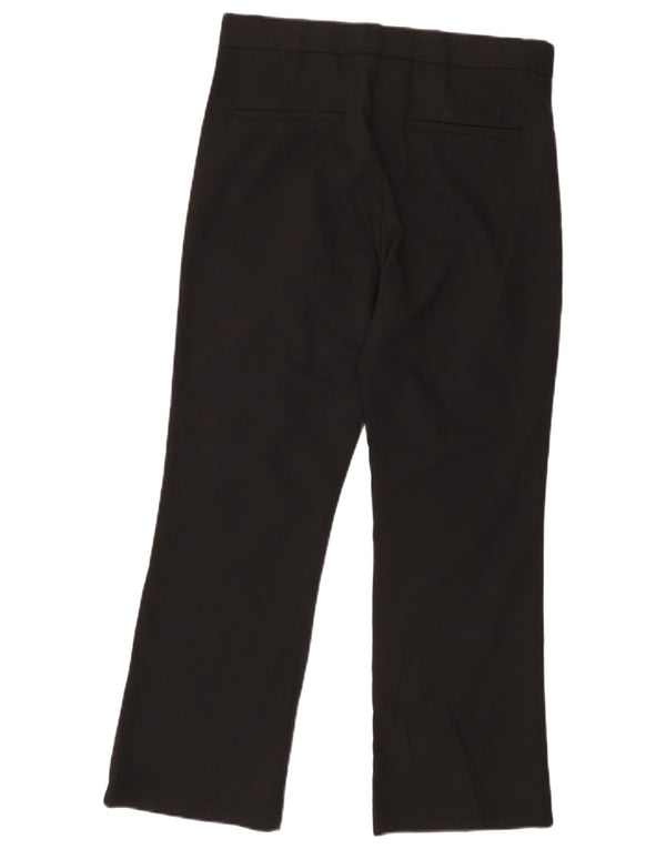 Pantaloni Drepți Casual Zara Femei L30 L26 Bumbac Negru