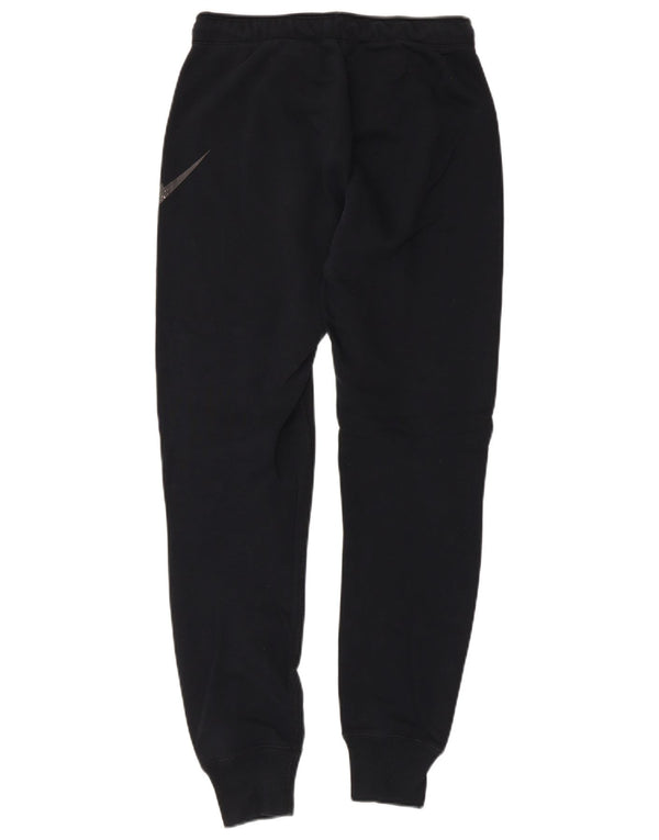 Pantaloni de trening grafic Nike pentru femei Joggeri UK 8 Bumbac negru mic