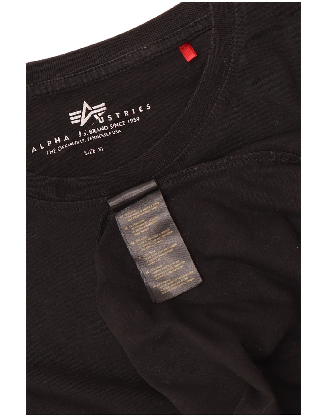 Tricou pentru bărbați Alpha Industries Top XL Bumbac negru