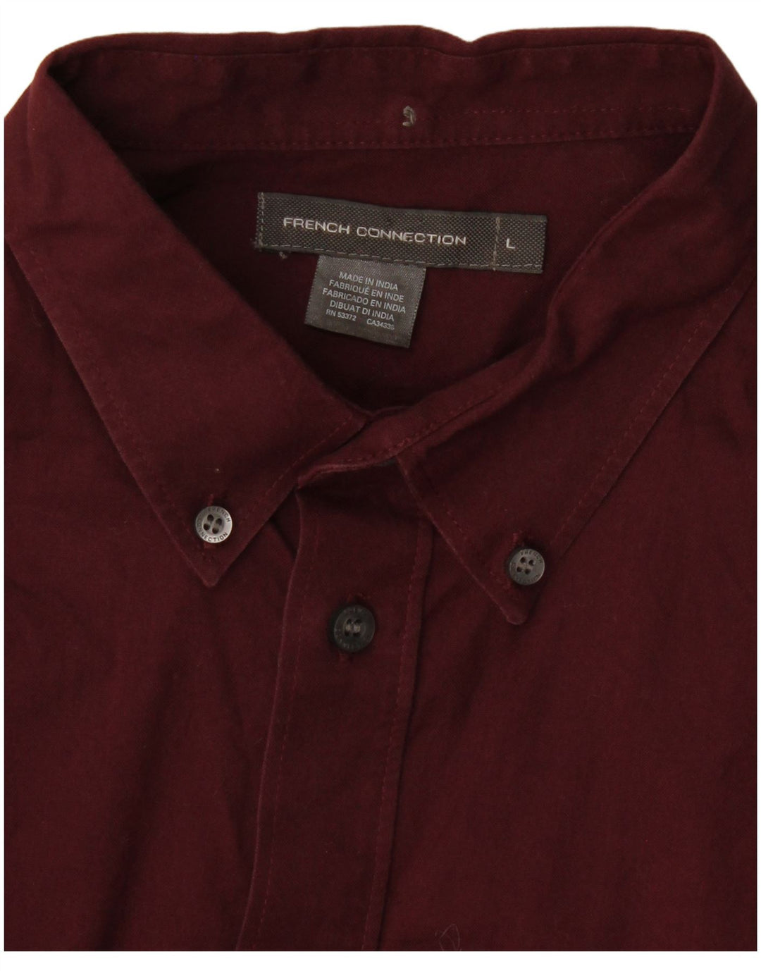 Cămașă pentru bărbați French Connection mare Burgundy