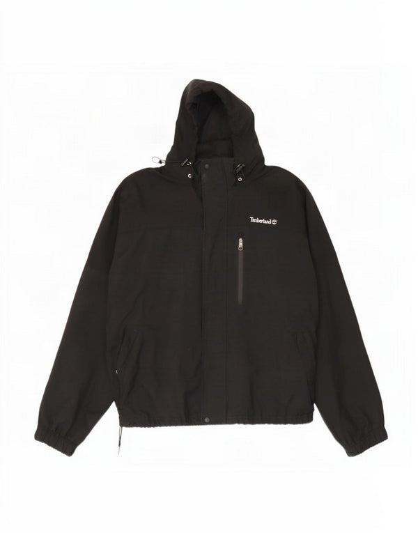 Jachetă de ploaie cu glugă pentru bărbați Timberland UK 42 XL Nylon negru