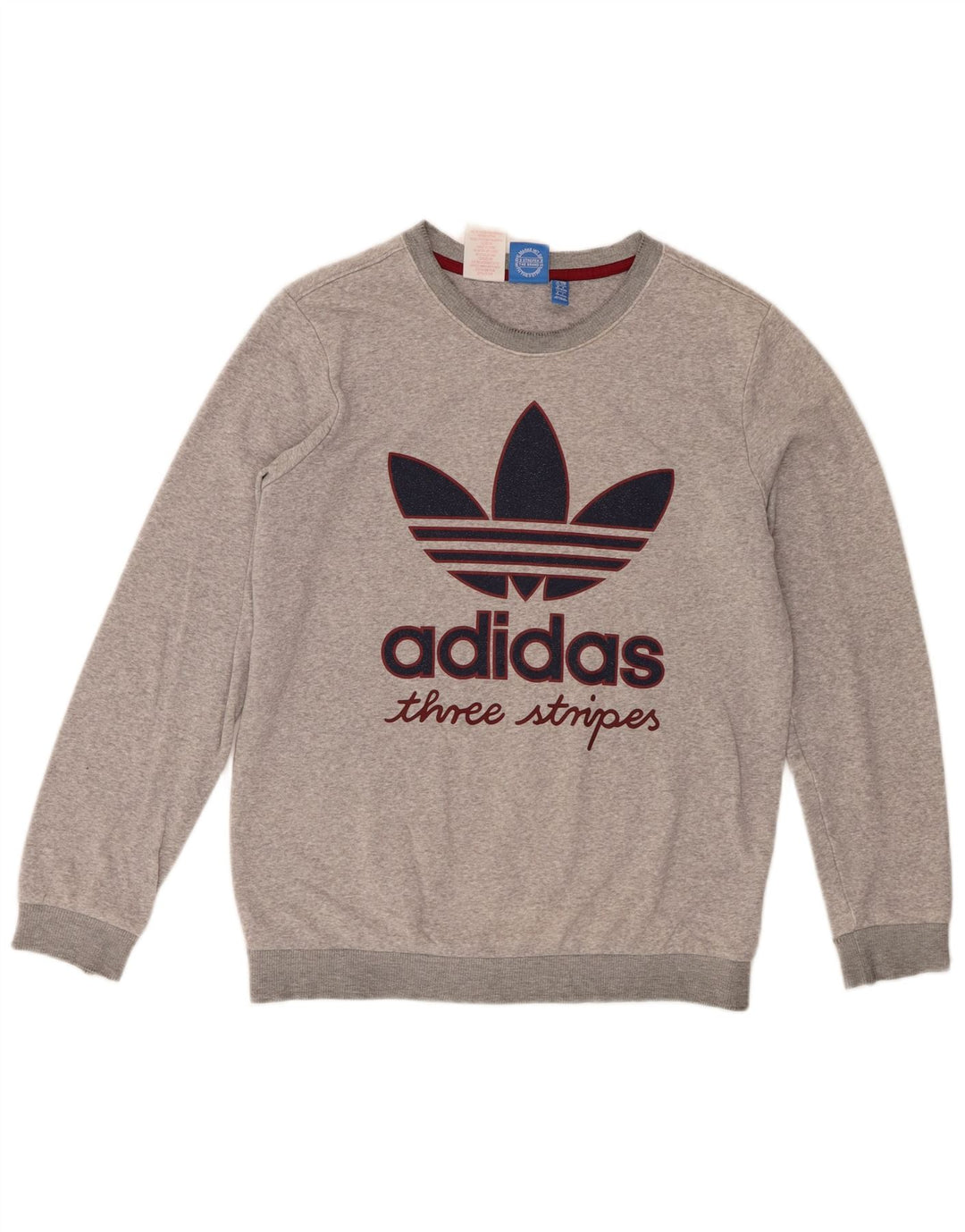 Pulover Adidas pentru băieți, cu trei dungi, 13-14 ani, gri pete