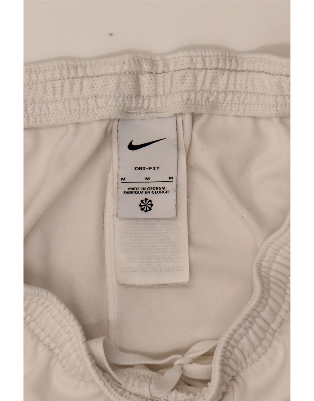 NIKE Womens Dri Fit Tracksuit Trousers UK 12 Medium  White Polyester Vintage Nike and Second-Hand Nike from Messina Hembry 