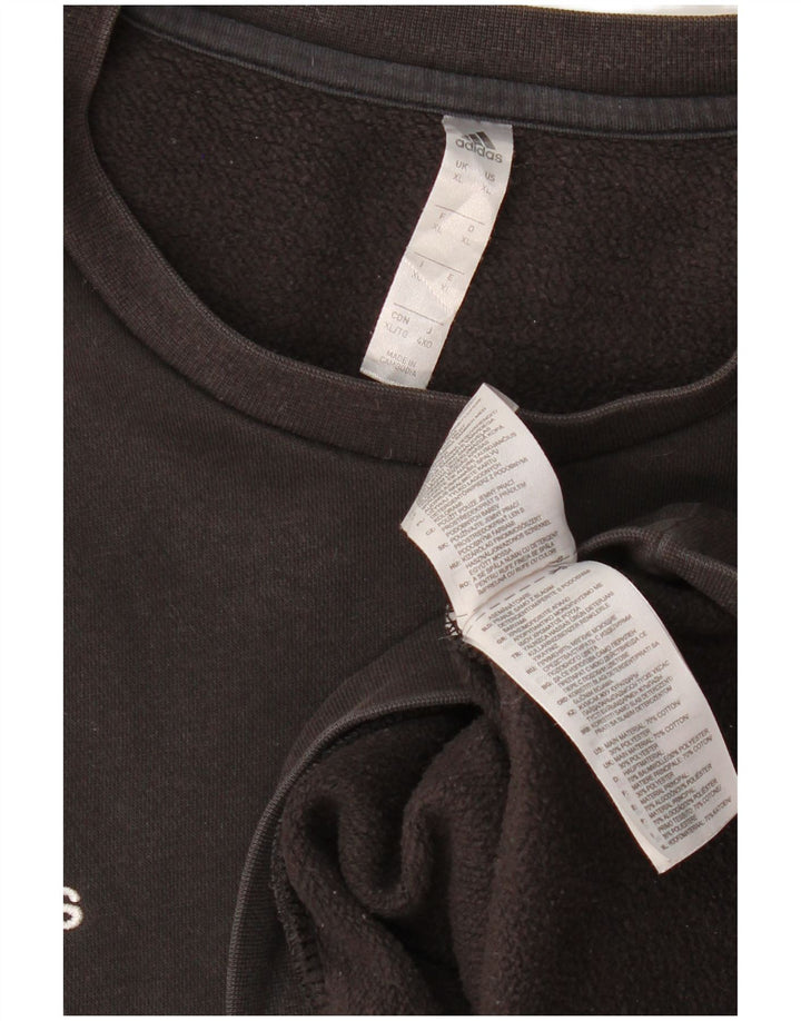 Hanorac pentru bărbați ADIDAS Jumper XL bumbac negru