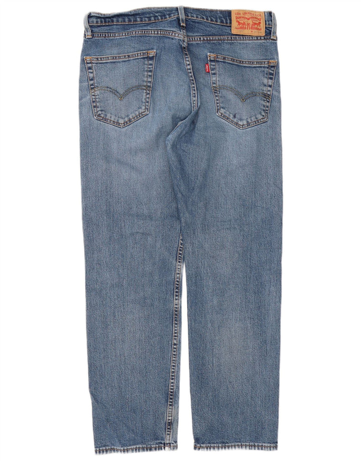 Blugi Levi's 505 Regular Straight pentru bărbați W34 L30 Bumbac albastru