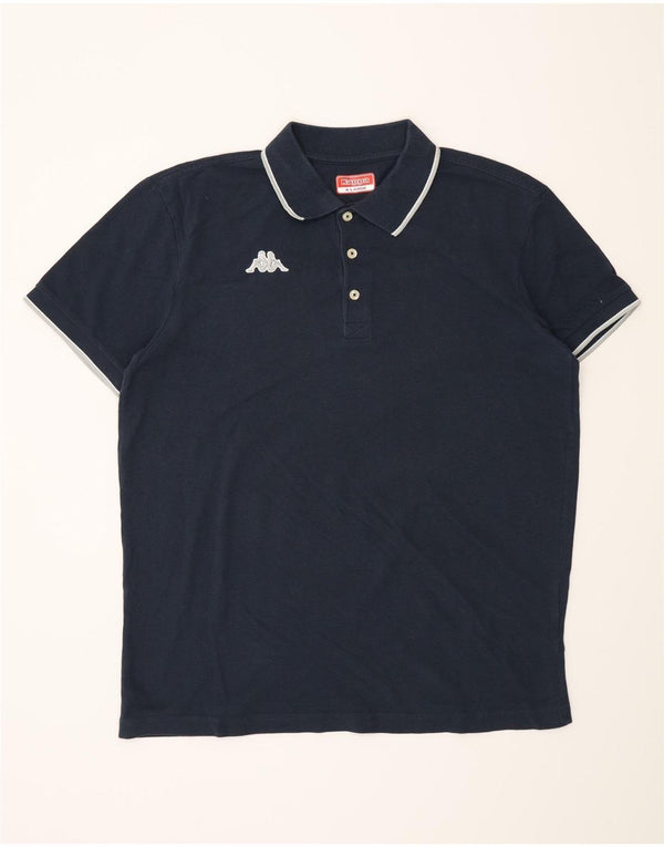 Cămașă polo pentru bărbați Kappa XL Bleumarin
