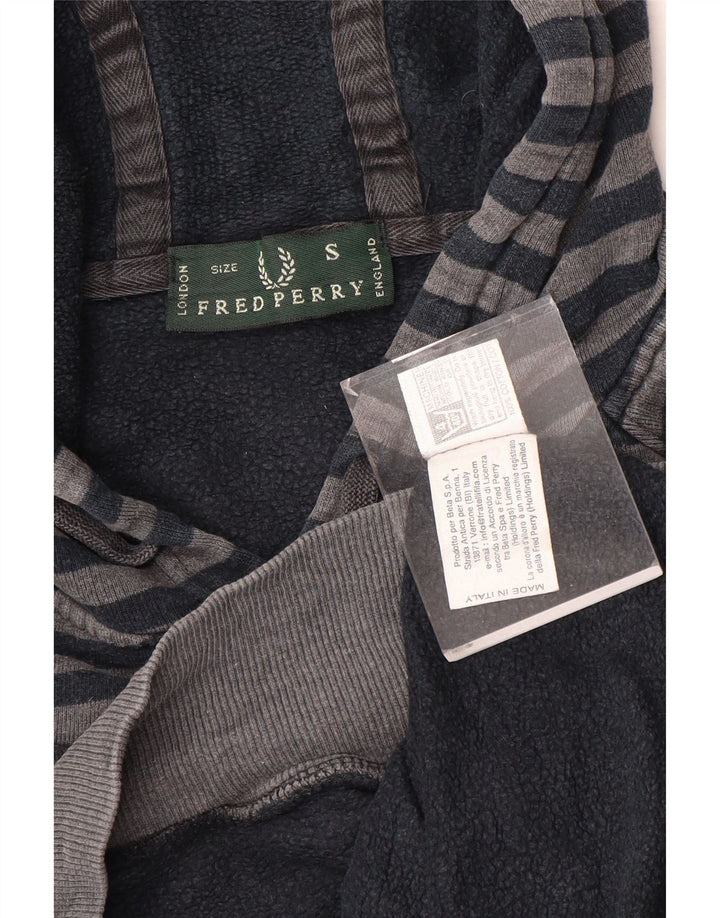 Pulover Fred Perry pentru bărbați, bumbac cu dungi mici, gri