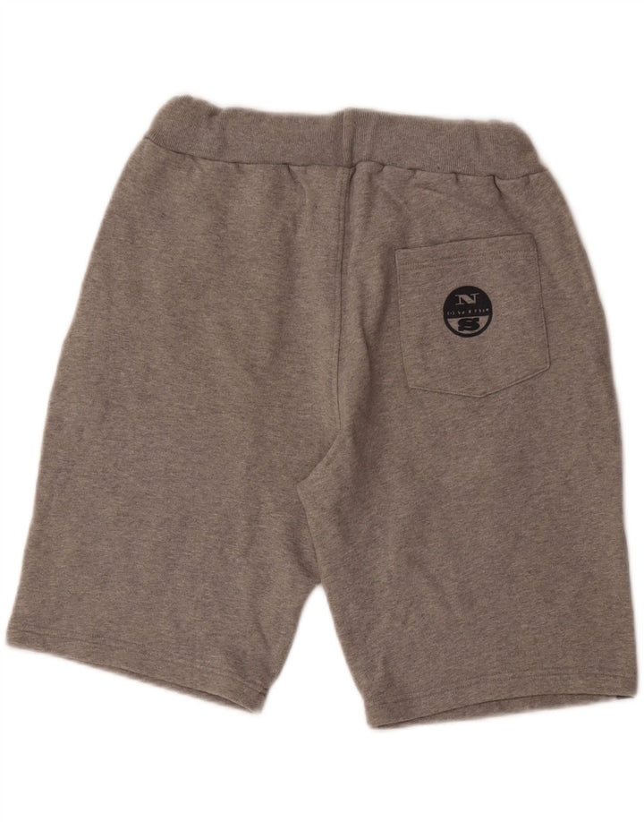Pantaloni scurți sport pentru bărbați NORTH SAILS, bumbac color bloc, gri mici