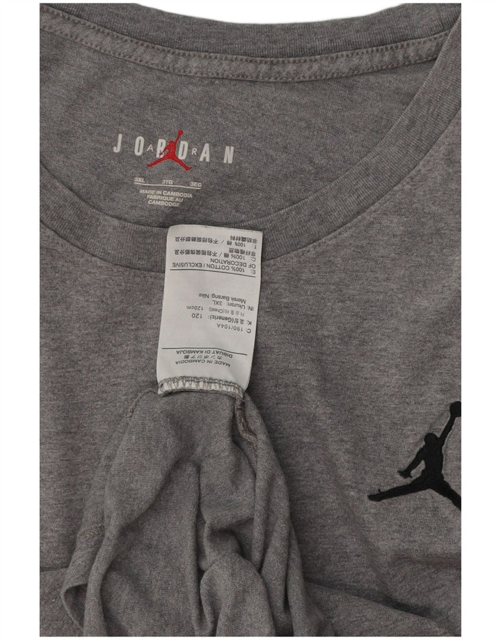 Tricou Bărbați JORDAN Top 3XL Bumbac Gri
