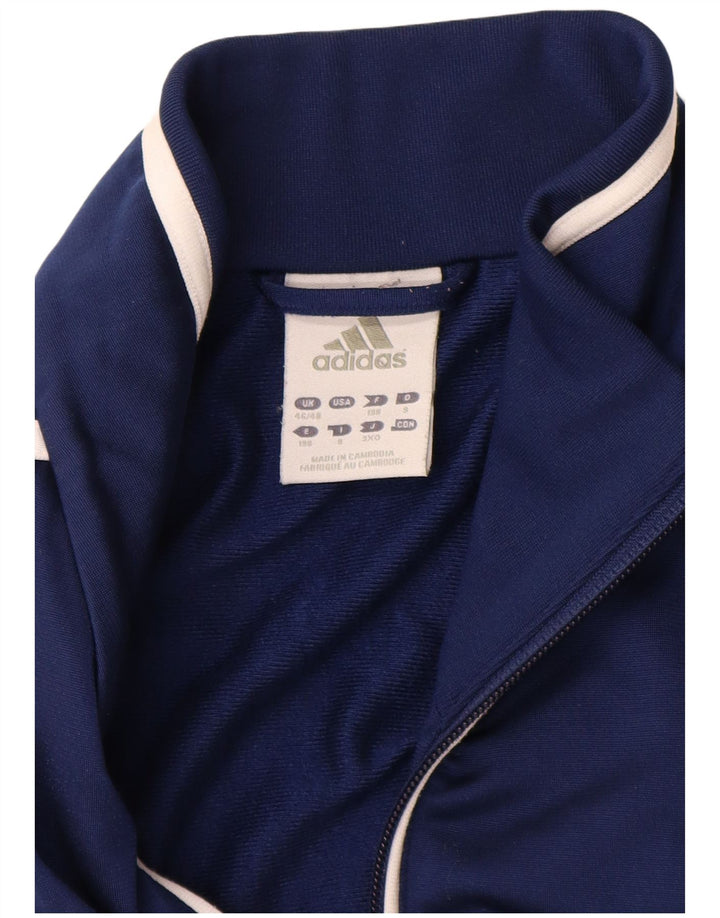 Jachetă de trening pentru bărbați ADIDAS UK 46/48 XL, albastru bleumarin, color block