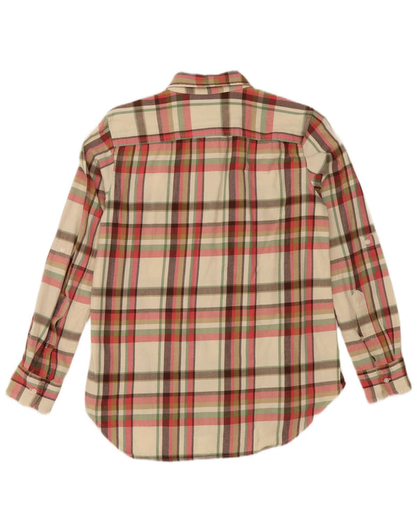 Cămașă de flanel pentru femei Ralph Lauren UK 10 mic, alb negru