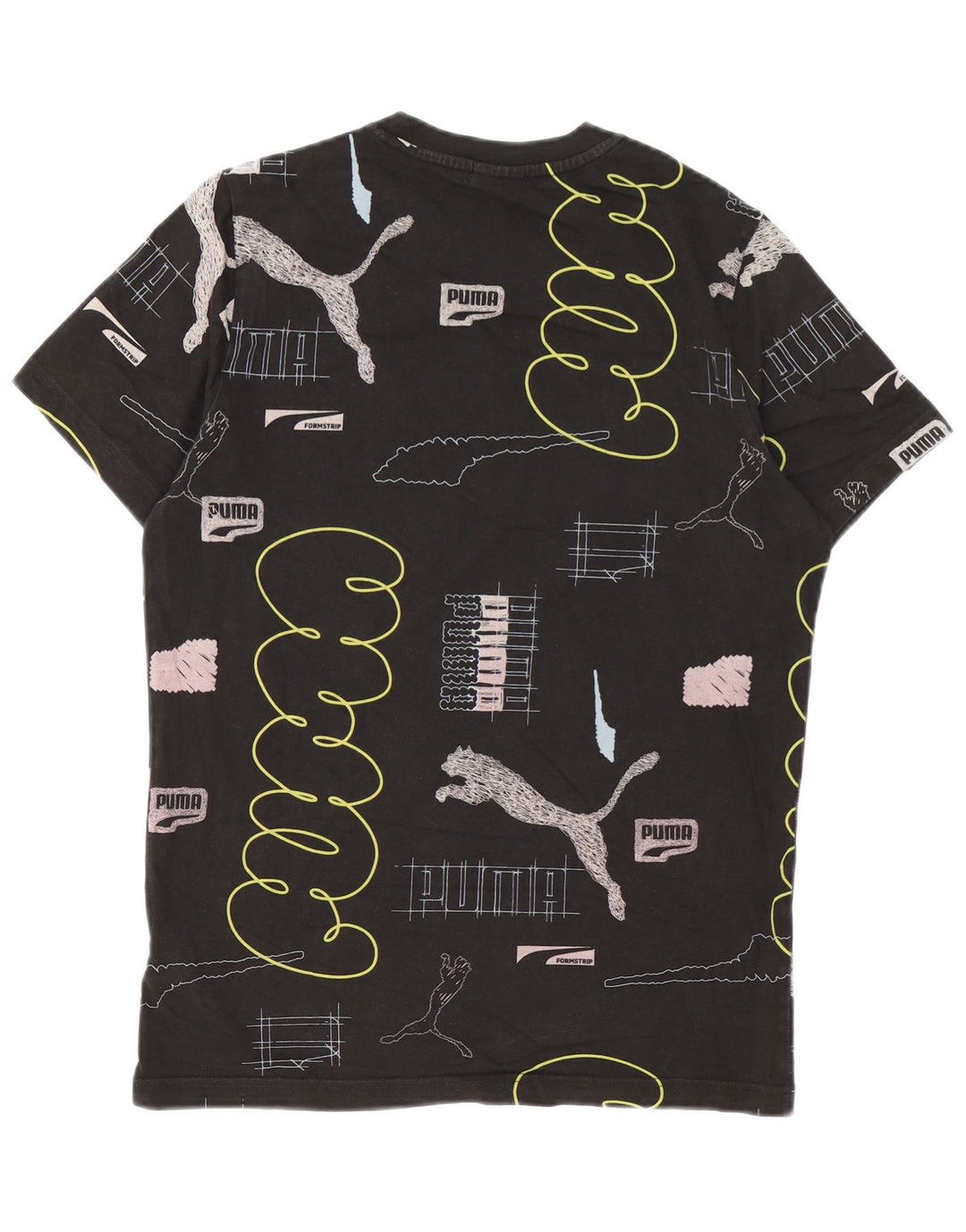 Tricou grafic Puma pentru bărbați Top mic bumbac negru