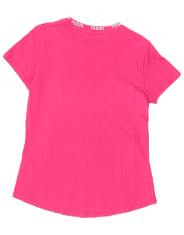 Tricou cu grafic Puma pentru femei Top UK 14 Medium Pink Bumbac