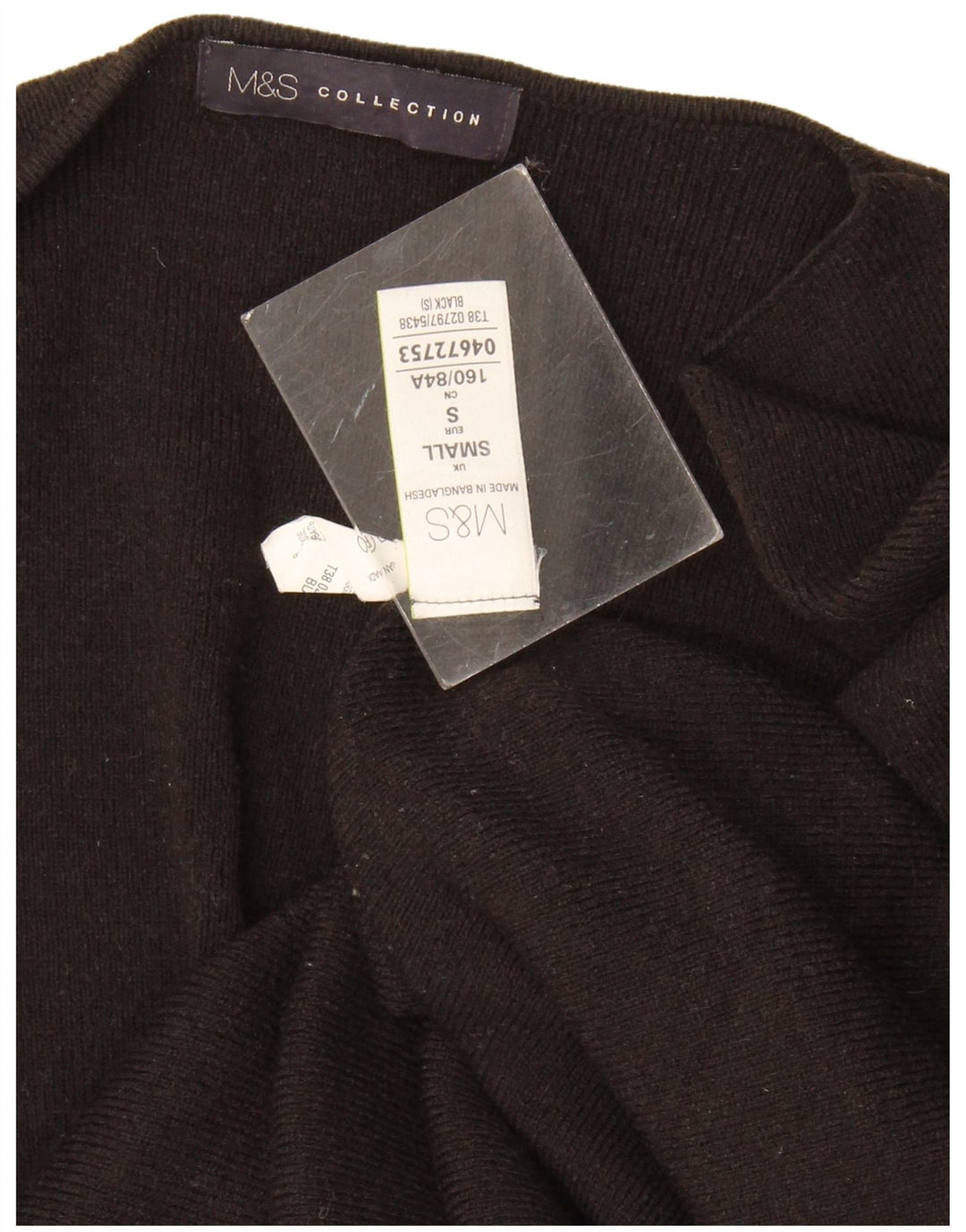 Pulover cardigan deschis pentru femei Marks & Spencer UK 10 Mic Negru